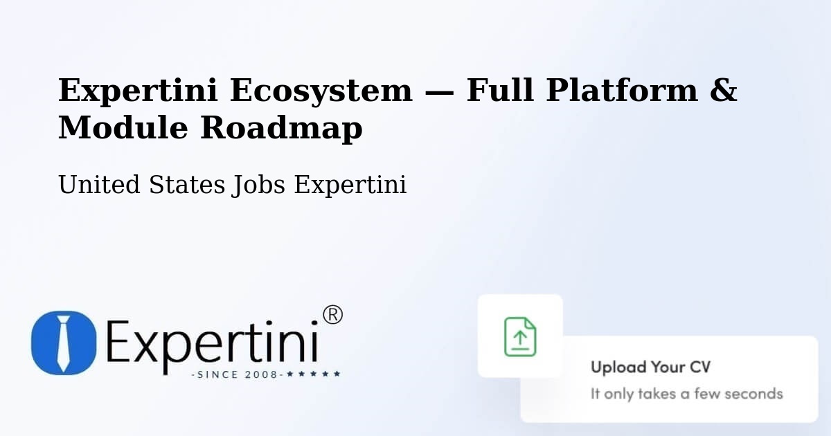 Expertini Ecosystem — Full Platform & Module Roadmap – Rio